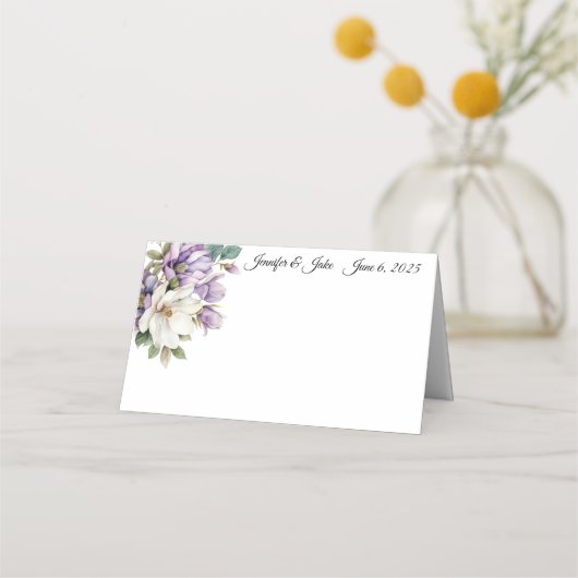 Placement Carte de place du nom plié du mariage (Devant)