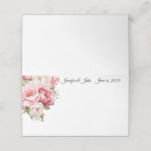 Placement Carte de place du nom plié du mariage (Extérieur déplié)