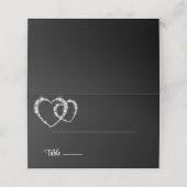 Placement Carte de place du nom plié du mariage (Extérieur déplié)