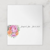 Placement Carte de place du nom plié du mariage (Extérieur déplié)