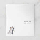 Placement Carte de place du nom plié du mariage (Extérieur déplié)