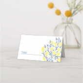 Placement Carte de place du numéro de table bleu clair et ja (Dos)