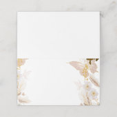 Placement Carte de place du papillon floral or Boho (Extérieur déplié)