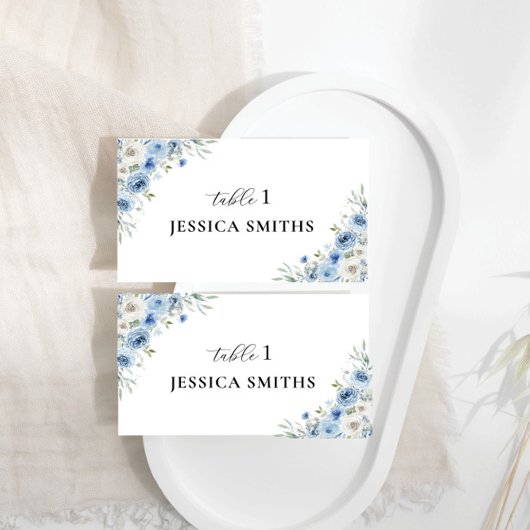 Placement Carte de place Dusty Blue Ivory