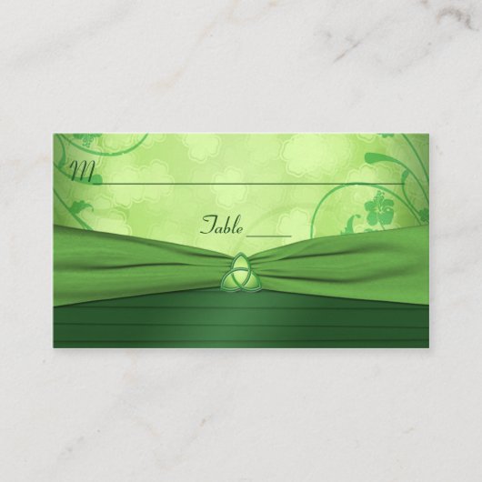 Placement Carte de place Emerald Green Celtic Love (Devant)