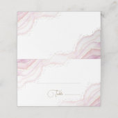 Placement carte de place en marbre aquarelle (Extérieur déplié)