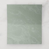 Placement Carte de place en marbre vert neutre (Intérieur déplié)