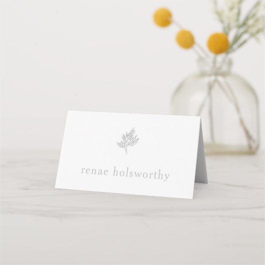 Placement Carte de place Feuille botanique (Devant)