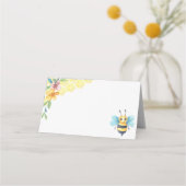 Placement Carte de place fleurie Bee and honeycomba (Dos)