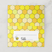 Placement Carte de place fleurie d'abeille (Extérieur déplié)