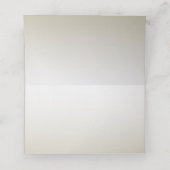 Placement Carte de Place Fleurie en Or Blanc (Intérieur déplié)