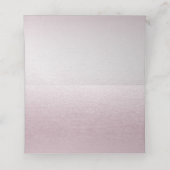 Placement Carte de Place Florale Rose (Intérieur déplié)