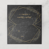 Placement Carte de place géométrique de marbre Faux (Extérieur déplié)