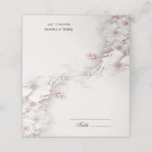 Placement Carte de place ivoire rose rose rose (Extérieur déplié)