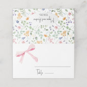 Placement Carte de place Mariage à ruban (Extérieur déplié)