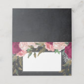 Placement carte de place mariage à tableau rose-rose (Extérieur déplié)