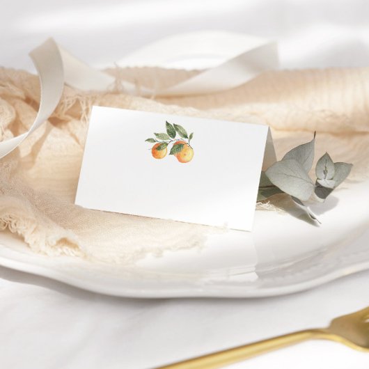 Placement Carte de place mariage Citrus cutie
