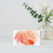 Placement Carte de place mariage de corail moderne aquarelle (Debout devant)