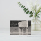 Placement Carte de place Mariage de la clôture rurale (Debout devant)