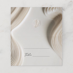 Placement Carte de place mariage en ivoire sculpté doux