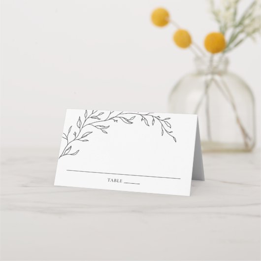 Placement Carte de place Mariage feuilleté pour la branche d (Devant)