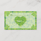 Placement Carte de place mariage irlandaise St. Patrick's Da (Dos)