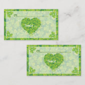 Placement Carte de place mariage irlandaise St. Patrick's Da (Devant / Derrière)