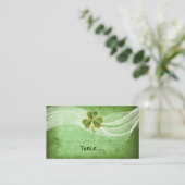 Placement Carte de place mariage irlandaise trèfle & voile v (Debout devant)