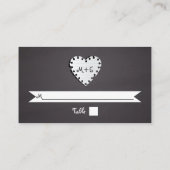 Placement Carte de place mariage monogramme de tableau de bo (Dos)