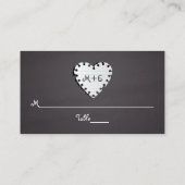 Placement Carte de place mariage monogramme de tableau de bo (Dos)