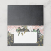 Placement carte de place mariage rose pâle (Extérieur déplié)