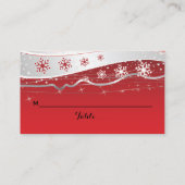 Placement Carte de place mariage rouge, grise (Dos)