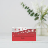 Placement Carte de place mariage rouge, grise (Debout devant)