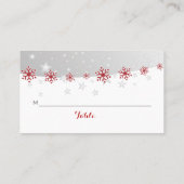 Placement Carte de place mariage rouge, grise (Dos)