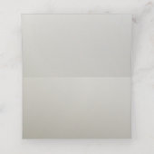 Placement Carte de place moderne ornée d'argent (Intérieur déplié)