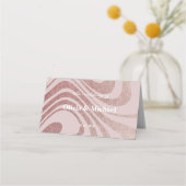 Placement Carte de place moderne simple RoseGold (Dos)