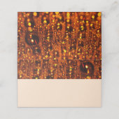 Placement Carte de place Orange Shimmer Lights (Extérieur déplié)