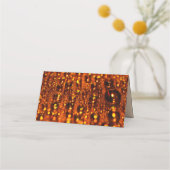 Placement Carte de place Orange Shimmer Lights (Dos)