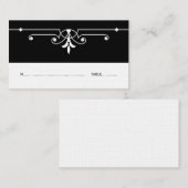 Placement Carte de Place Ornementale Soignée (Devant / Derrière)