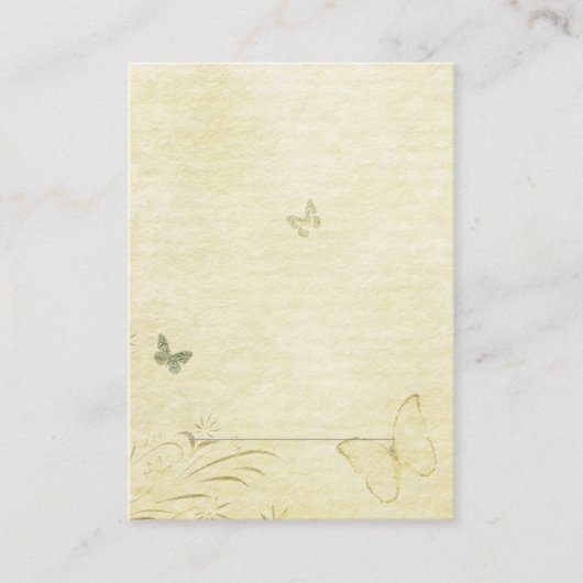 Placement Carte de place papillon vintage (Devant)