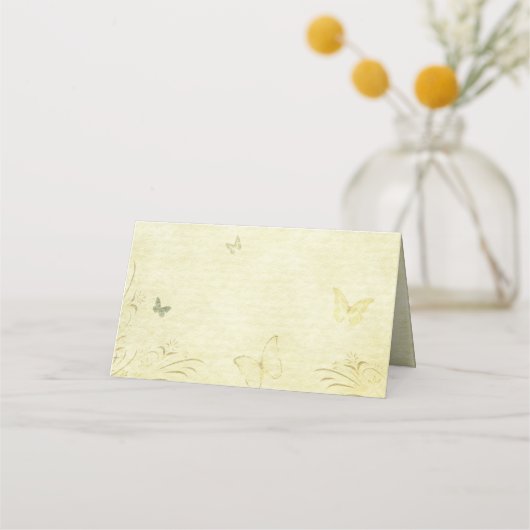 Placement Carte de place papillon vintage (Devant)