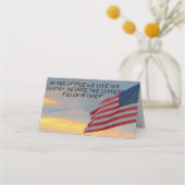 Placement Carte de place Patriotique pliée (Devant)