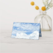 PLACEMENT CARTE DE PLACE PHOTO NUAGE SKY BLUE (Dos)