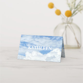 PLACEMENT CARTE DE PLACE PHOTO NUAGE SKY BLUE