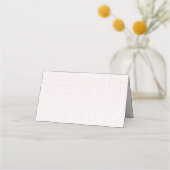Placement Carte de place pliée (Dos)