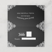 Placement Carte de place pliée (Extérieur déplié)