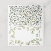 Placement Carte de place pliée (Extérieur déplié)