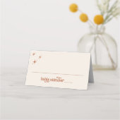 Placement Carte de place pliée Boho Terracotta (Devant)