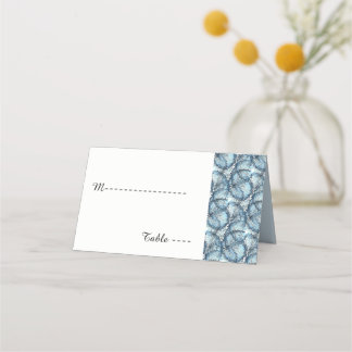 Placement Carte de place pliée du mariage artistique