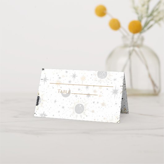 Placement Carte de place pliée du Mariage céleste (Devant)